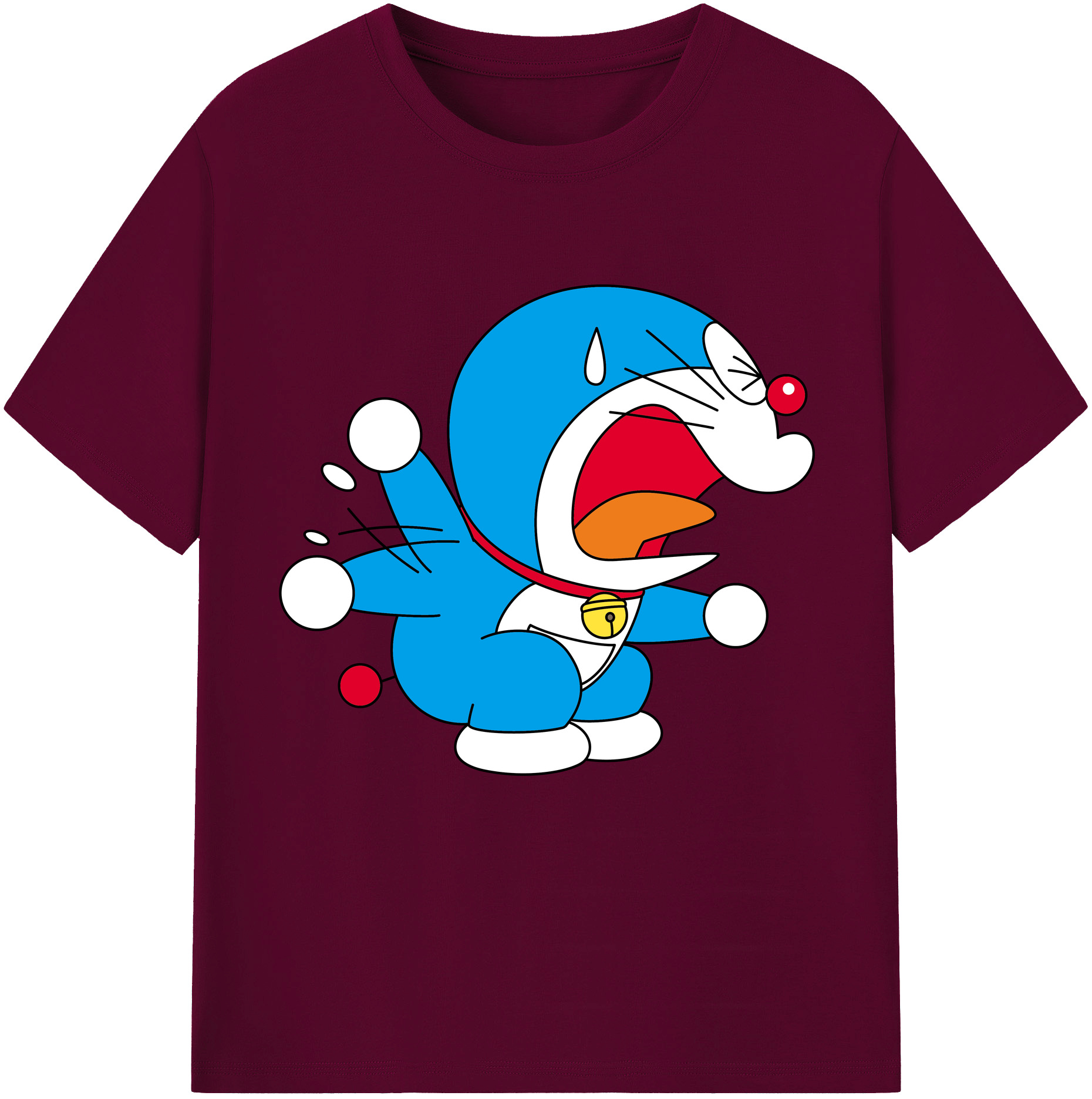 （画像用） ドラえもん Doraemon レディースカジュアルプリントTシャツ（綿100％）
